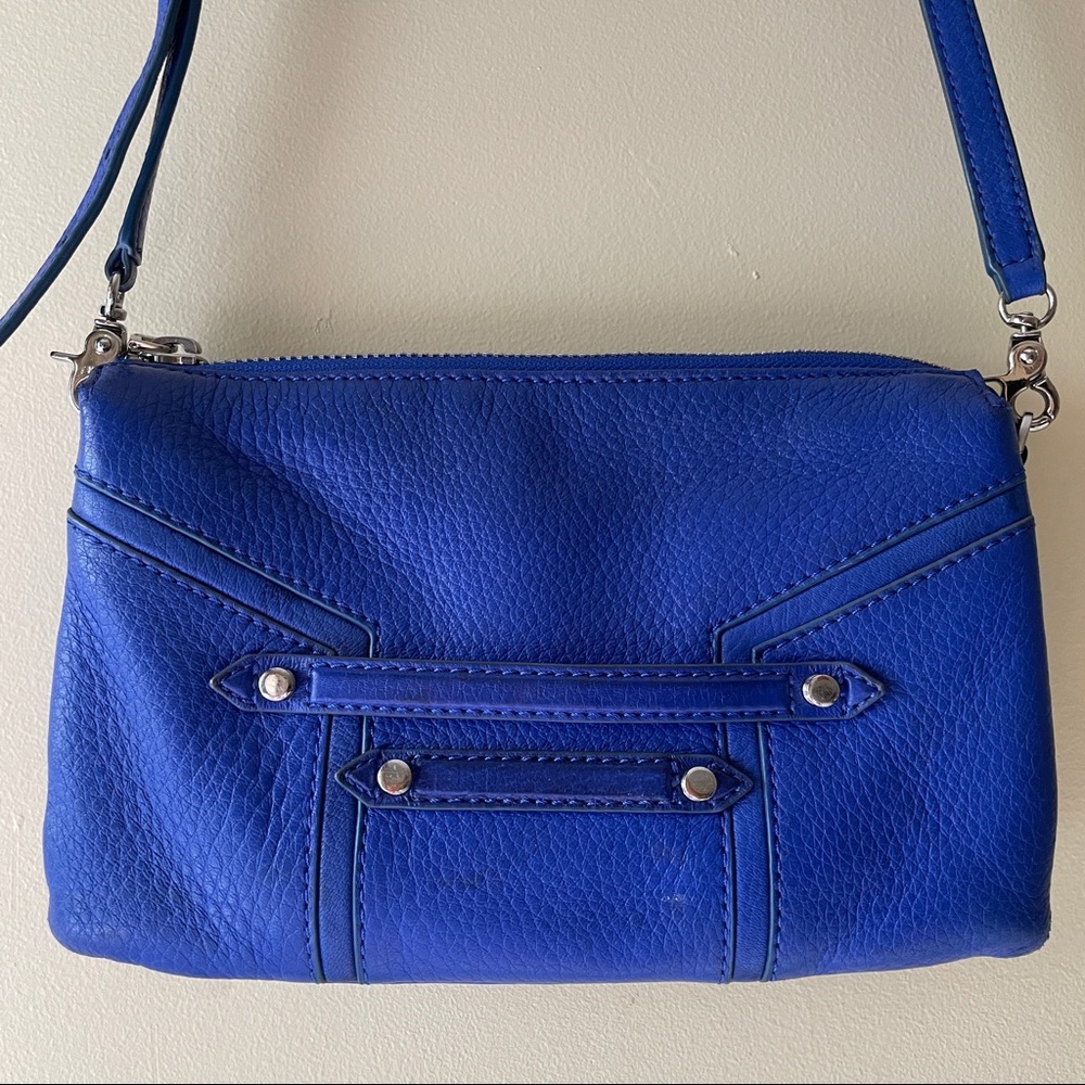 Botkier Triple Gusset Crossbody Bag | Cobalt Blue | 11” x 7.5”